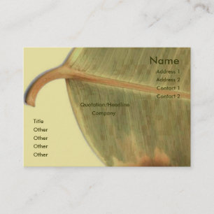 Green Leave Business Card