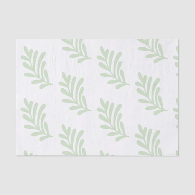 green leave tissue paper (Front)