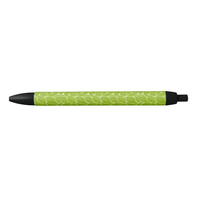 Green leaves black ink pen (Front)