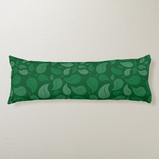 Green leaves body cushion (Front)