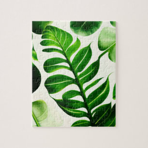 Green Leaves Botanical Plants Jigsaw Puzzle