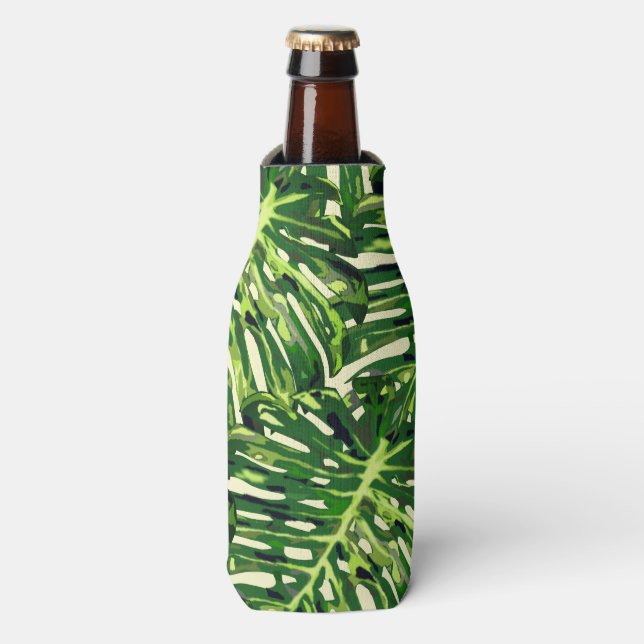Green Leaves Bottle Cooler (Bottle Front)
