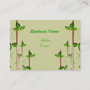 Green Leaves Business Card