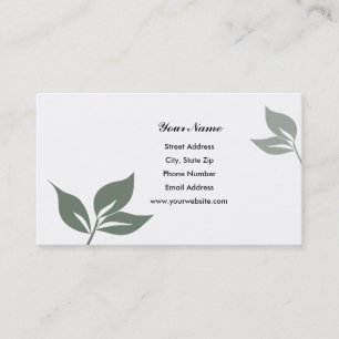 Green Leaves Business Cards