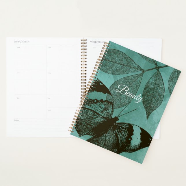 Green Leaves Butterfly Beauty Planner (Display)