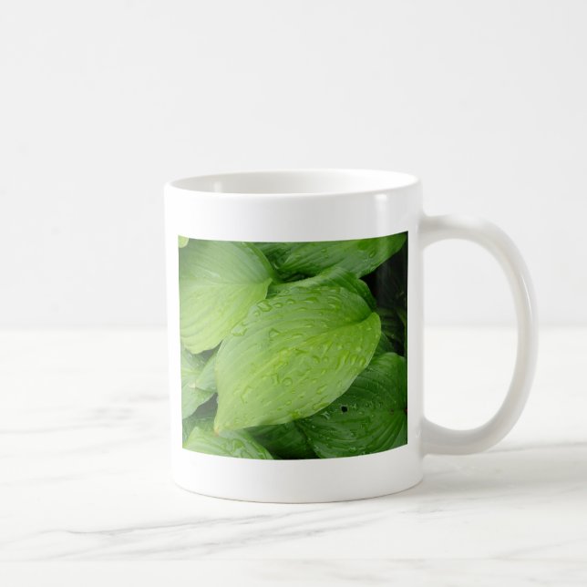 Green leaves coffee mug (Right)
