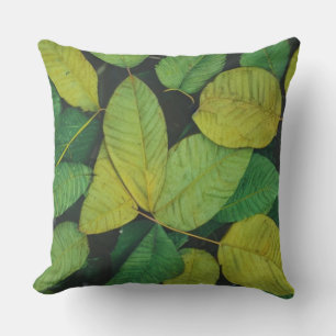 Green Leaves  Cushion