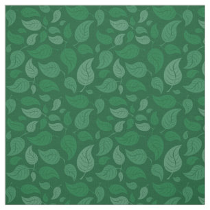 Green leaves fabric