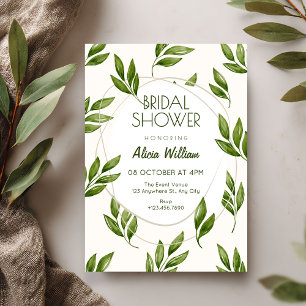 Green Leaves Invitation