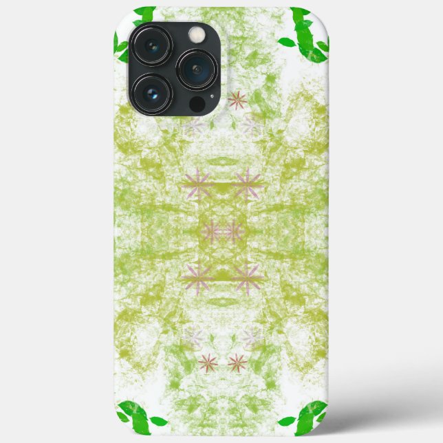 Green  Leaves iPhone case (Back)