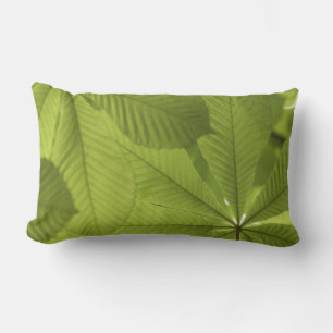 Green Leaves Lumbar Cushion
