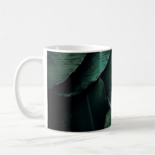 GREEN LEAVES MACRO PHOTOGRAPHY COFFEE MUG