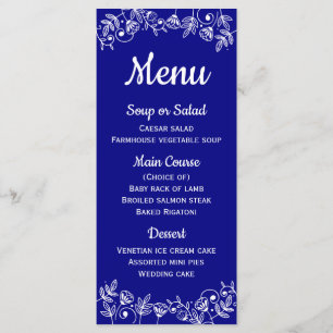 Green Leaves Menu Watercolor Leaf Wedding Greenery