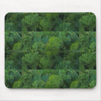 Green Leaves Mouse Pad