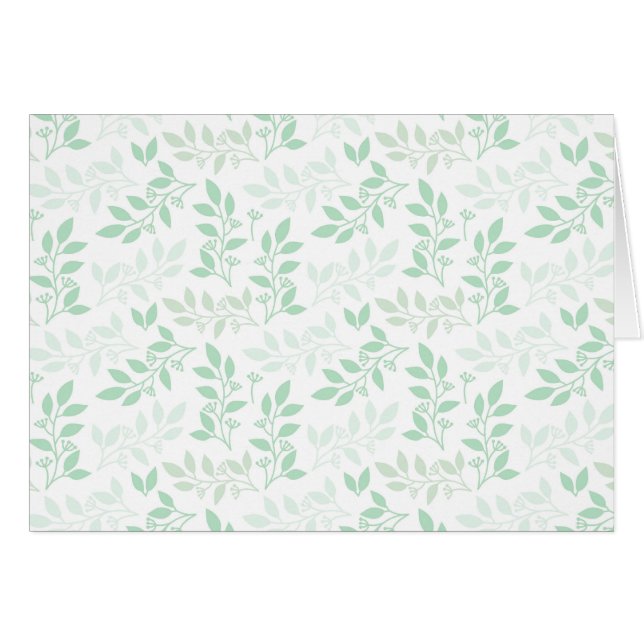Green Leaves pattern (Front Horizontal)