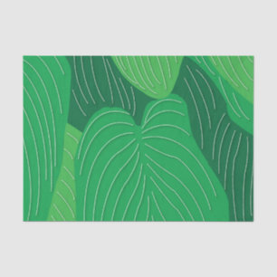 Green Leaves Pattern  Tissue Paper