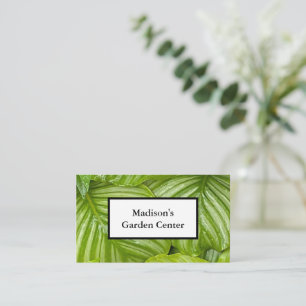 Green Leaves Photography Garden Centre Business Card