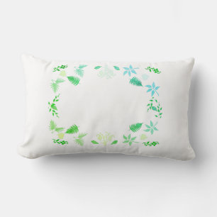 Green Leaves Plants Nature Throw Pillow Cushion