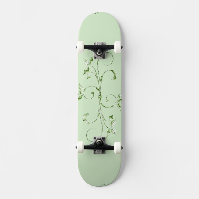 Green Leaves Skateboard (Front)