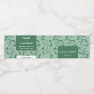 Green Leaves Soap Label