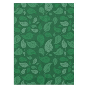 Green leaves tablecloth