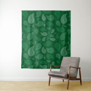 Green leaves tapestry
