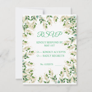 Green Leaves Thunder_Cove  RSVP Card