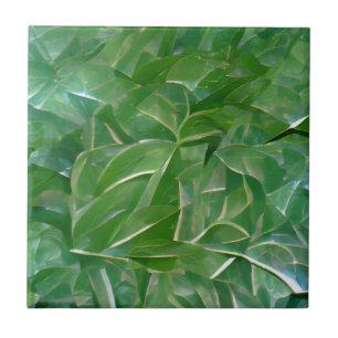 Green leaves tile