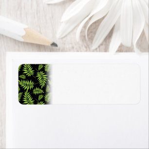 Green Leaves Tropical Jungle Dark Black Plant