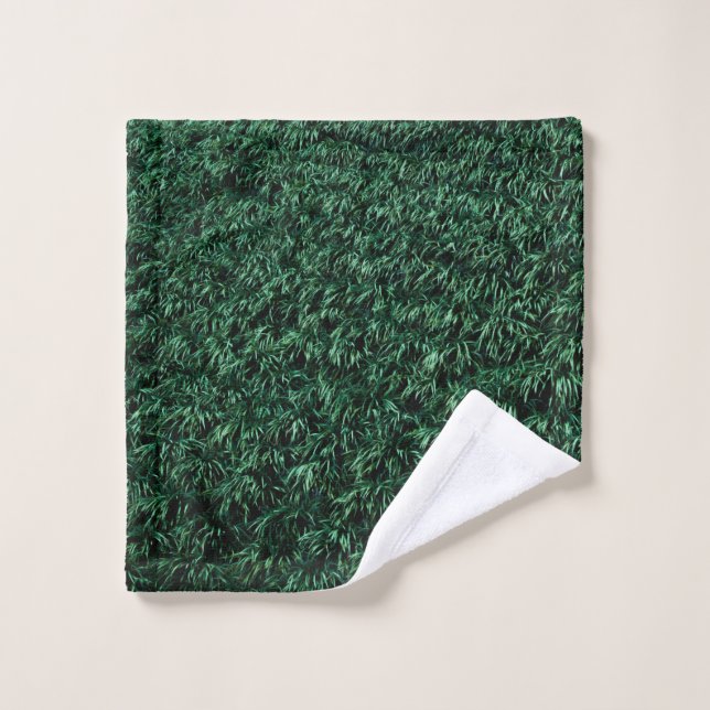 Green leaves wash cloth (Wash Cloth)