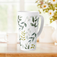 Green Leaves Watercolor Pattern