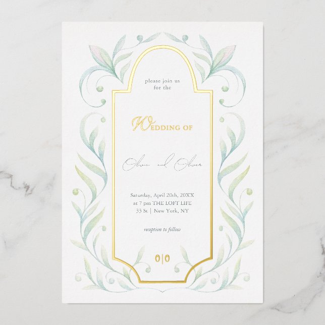 Green Leaves Wedding (Front)
