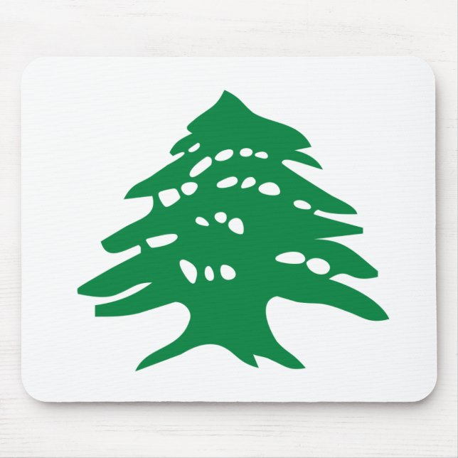 Green Lebanon Cedar Mouse Pad (Front)