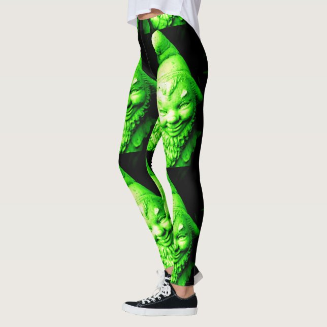 green leprechaun black leggings (Left)