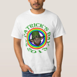 Green leprechaun & double rainbow T-Shirt