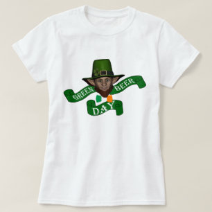Green leprechaun green beer day T-Shirt