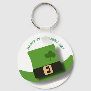 Green Leprechaun Hat St Patrick’s Day Key Ring