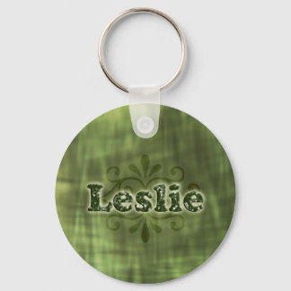 Green Leslie Key Ring