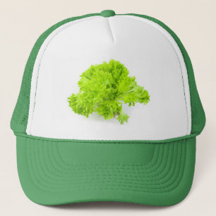 Green lettuce trucker hat