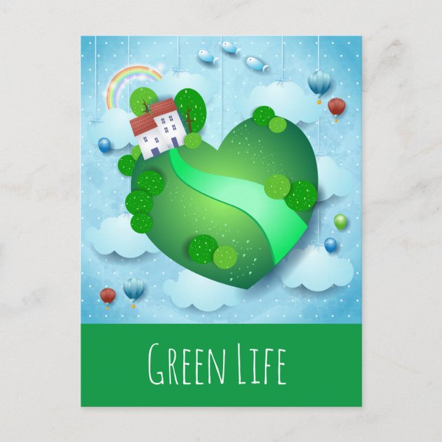 Green Life Postcard (Front)