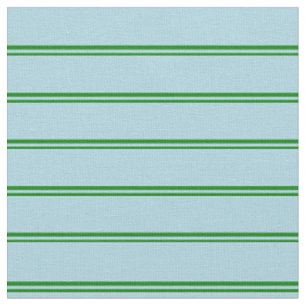 Green & Light Blue Coloured Striped/Lined Pattern Fabric