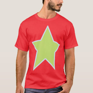 Green Light Blue Out Line Graphic T-Shirt