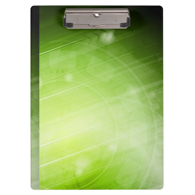 Green light design in hi-tech style clipboard (Front)