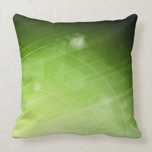 Green light design in hi-tech style cushion