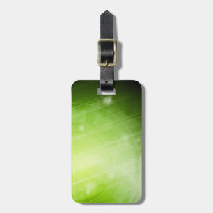 Green light design in hi-tech style luggage tag