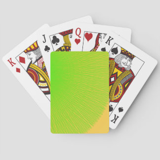 green light  green colour shine upon you playing cards