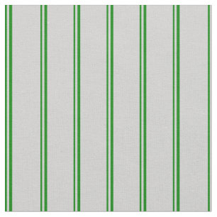 Green & Light Grey Lines Fabric
