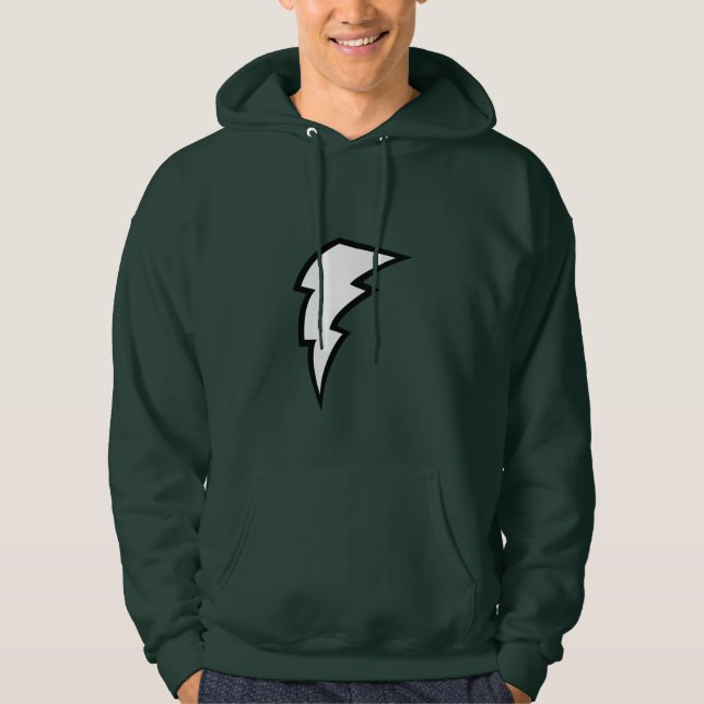 Green Lightning Bolt Hoodie (Front)