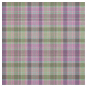 Green, lilac classic tartan. fabric