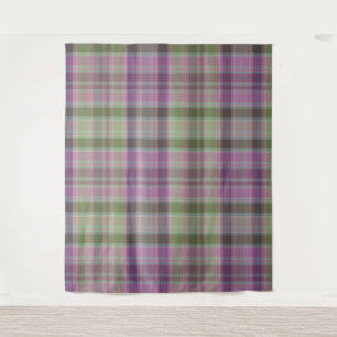 Green, lilac classic tartan. tapestry